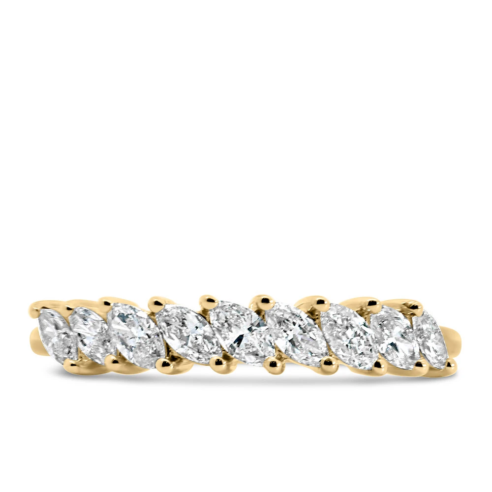 Lyra Luxe Diamond Band with .63 Carat TW of Diamonds 14kt Yellow Gold