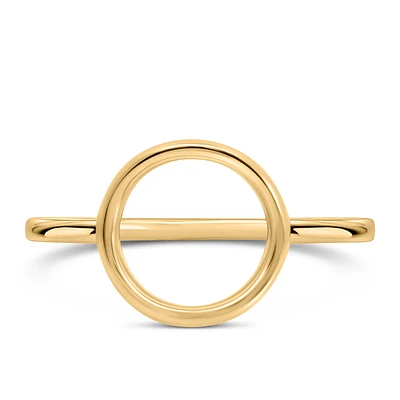 Circle Ring in 10kt Yellow Gold