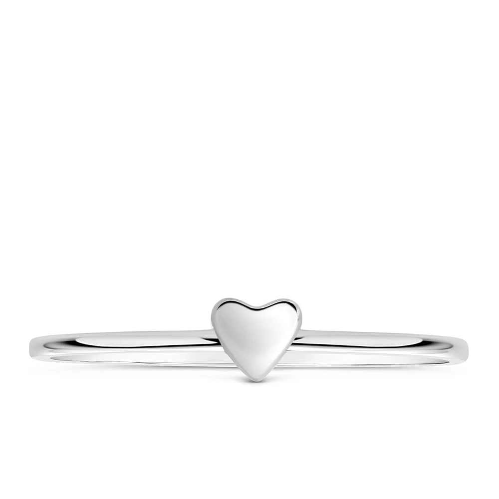 Everyday Stacking Mini Heart Ring in 10kt Gold