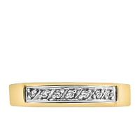 Matching Wedding Band with .07 Carat TW of Diamonds 10kt Yellow Gold