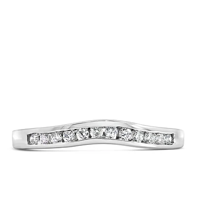 Wedding Band with .15 Carat TW of Diamonds 14kt Gold