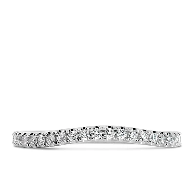 Enchanted Disney Wedding Band with .20 Carat TW of Diamonds in 14kt White Gold