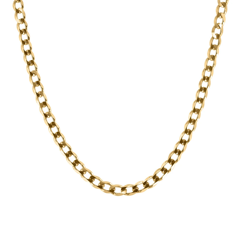 22″ Curb Chain 10kt Yellow Gold