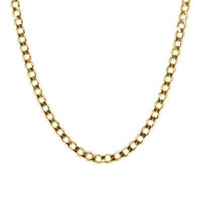 22″ Curb Chain in 10kt Yellow Gold