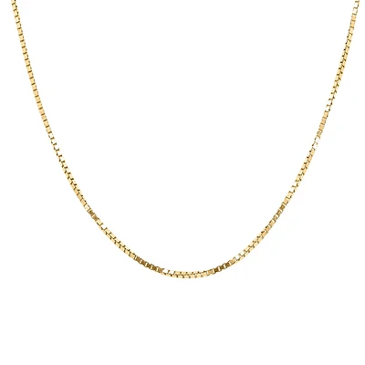 24″ Box Chain 10kt Yellow Gold