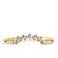 Stackable Contour Ring with .17 Carat TW of Diamonds in 14kt Gold