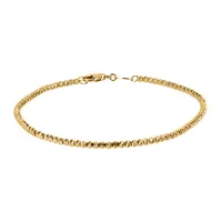 7″ Bead Bracelet 10kt Yellow Gold