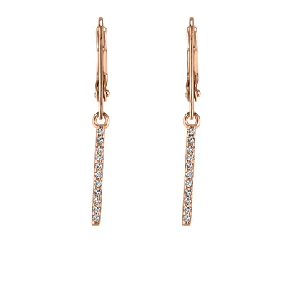 Drop Earrings in 10kt Rose Gold