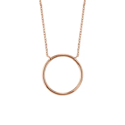 Circle Necklace 14kt Rose Gold