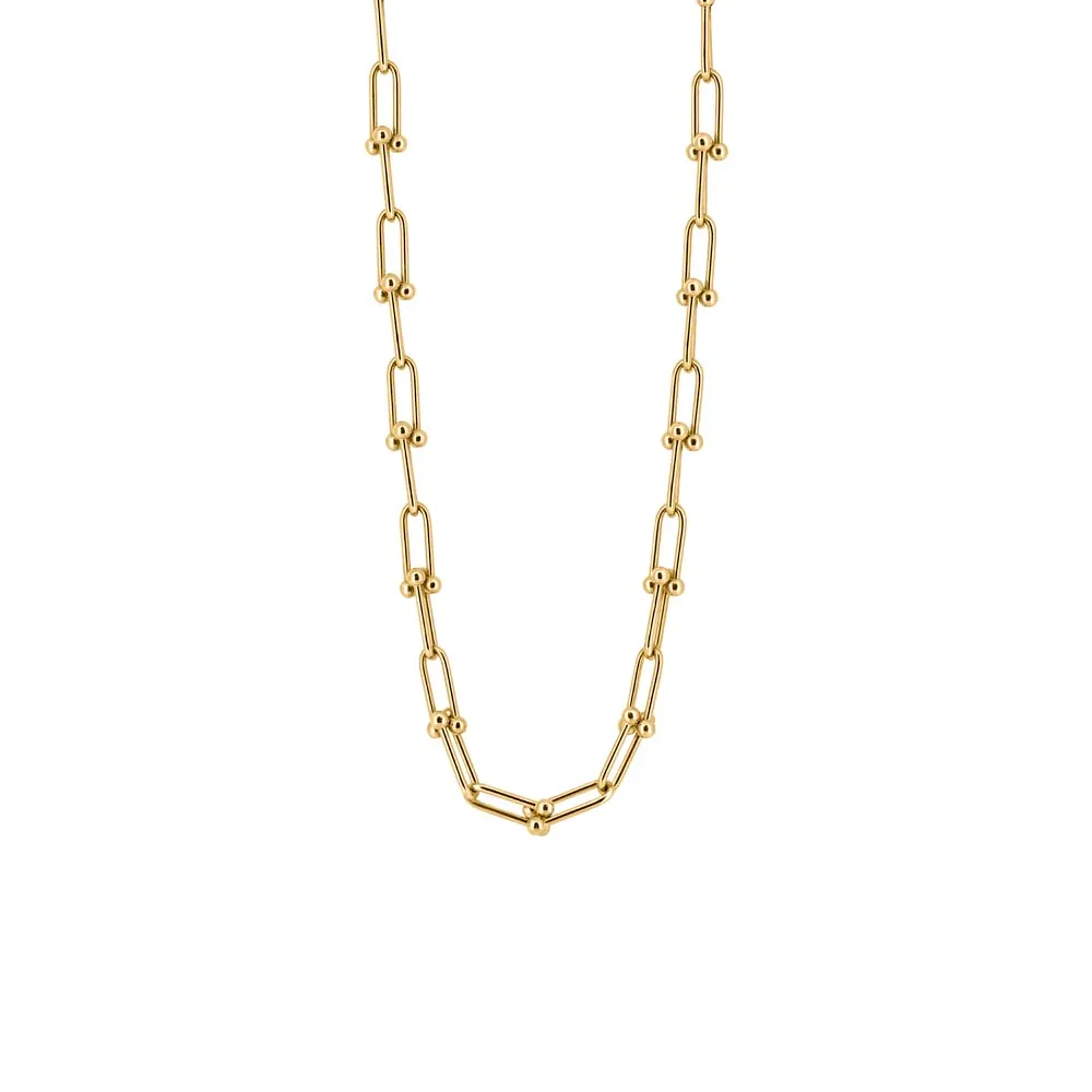 18″ Isla Cable Link Necklace 10kt Yellow Gold