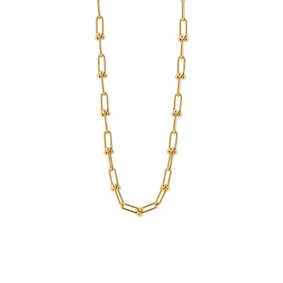 18″ Isla Cable Link Necklace 10kt Yellow Gold