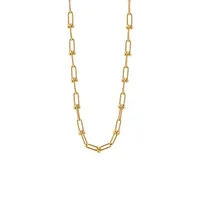 18″ Isla Cable Link Necklace 10kt Yellow Gold