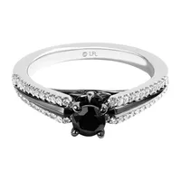 Star Wars The Dark Side Engagement Ring with .75 Carat TW of Diamonds 14kt White Gold