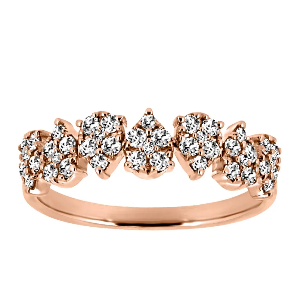 Ring with .50 Carat TW of Diamonds in 10kt Rose Gold