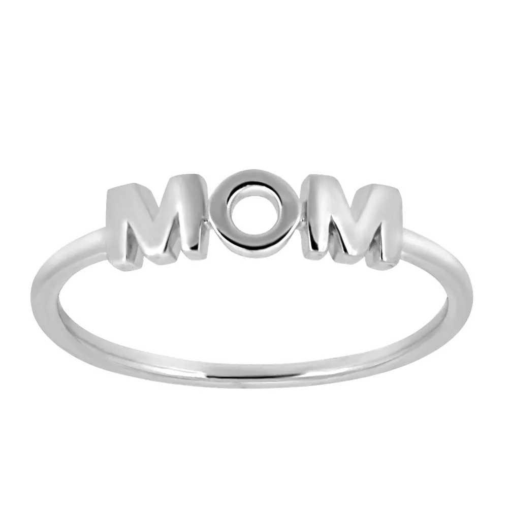 Mom Ring Sterling Silver