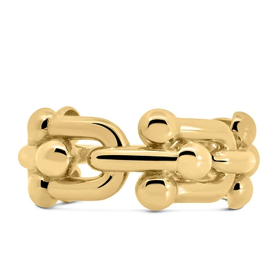 Isla Cable Link Ring in 10kt Yellow Gold