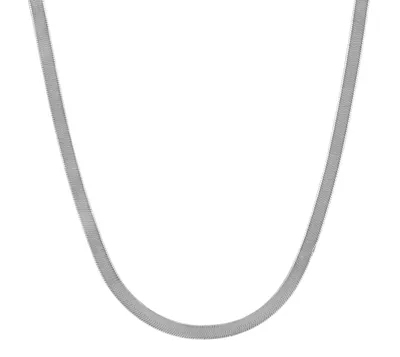 16″-18″ 3MM Herringbone Chain in 10kt White Gold