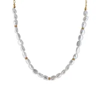 Freshwater Pearl Necklace Gold Plated Sterling Silver