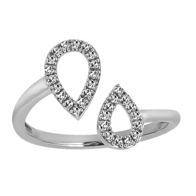 Ring with .15 Carat TW of Diamonds 10kt White Gold