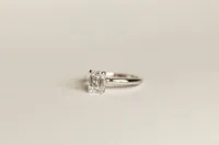 Emerald Cut Engagement Ring with 1.33 Carat TW of Lab Created Diamonds in 14kt Gold