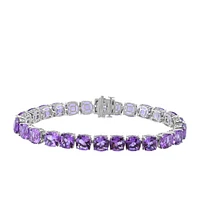 8″ Bracelet with Amethyst in Sterling Silver