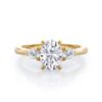 Three Stone Lab Created Diamond Engagement Ring