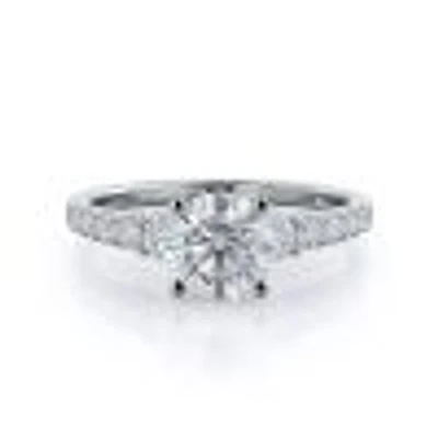 Regalia Pave Lab Created Diamond Engagement Ring