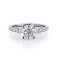 Regalia Pave Lab Created Diamond Engagement Ring