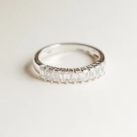 Wedding Band with Carat TW of Lab Created Diamonds 14kt White Gold