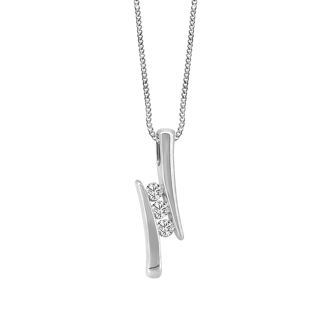 Pendant with Carat TW of Diamonds 10kt Gold Chain