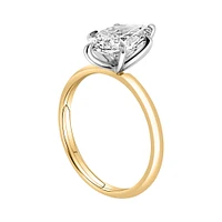 Marquise Solitaire Engagement Ring with 2.00 Carat Lab Created Diamond in 14kt Yellow Gold