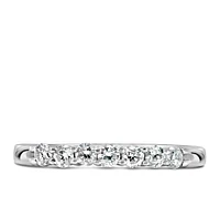 Wedding Band with Carat TW of Diamonds in 14kt White Gold