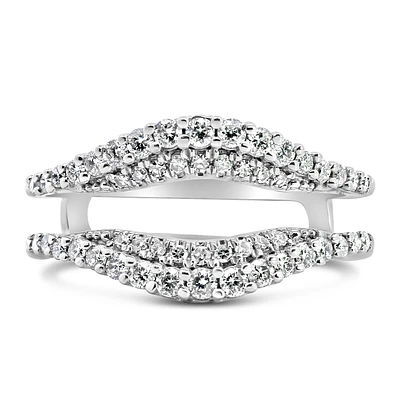 Ring Jacket with .50 Carat TW of Diamonds in 14kt White Gold