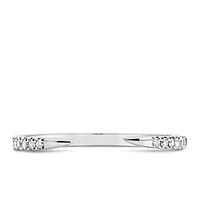 Open Stacking Band with .12 Carat TW of Diamonds 14kt White Gold