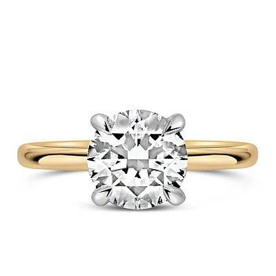 Classic Solitaire Engagement Ring with 2.62 Carat TW of Lab Created Diamonds in 14kt Yellow Gold