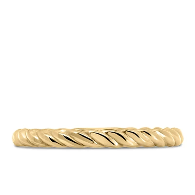 Rope Stacking Ring 10kt Yellow Gold