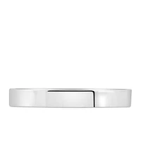 2.5MM Petite Cigar Band 10kt White Gold