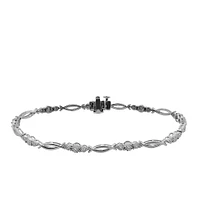 Bracelet with .15 Carat TW of Diamonds in 10kt White Gold