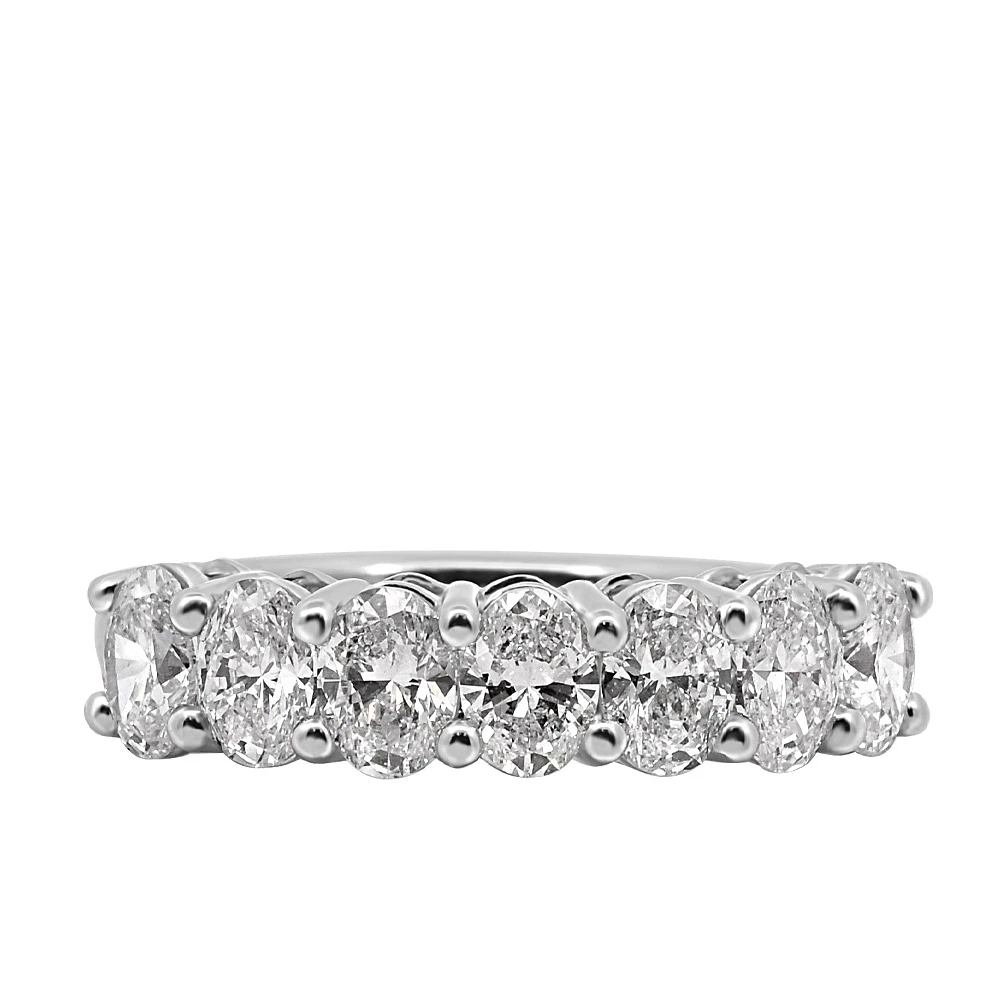 Wedding Band with 2.00 Carat TW of Lab Created Diamonds in 14kt White Gold