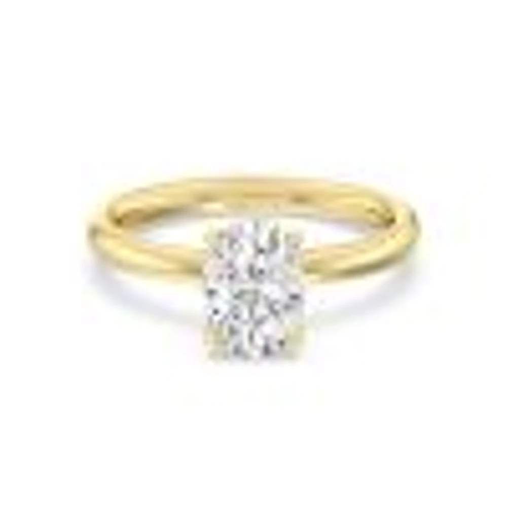 Solitaire Lab Created Diamond Engagement Ring