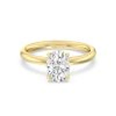 Solitaire Lab Created Diamond Engagement Ring