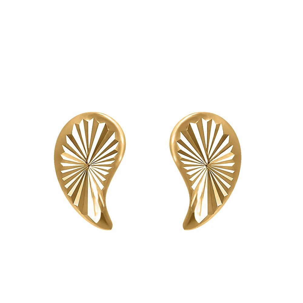 Shell Earrings Gold Plated Sterling Silver