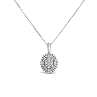 Pendant with .25 Carat TW of Diamonds 10kt White Gold Chain