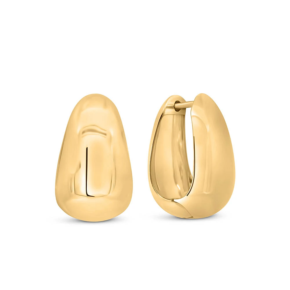 7-15MM Aria Hoop Earrings in Gold Vermeil Sterling Silver