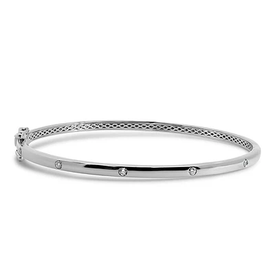 Bangle with .20 Carat TW of Diamonds in 10kt Gold