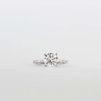 Engagement Ring with 4.45 Carat TW of Lab Created Diamonds in 14kt White Gold