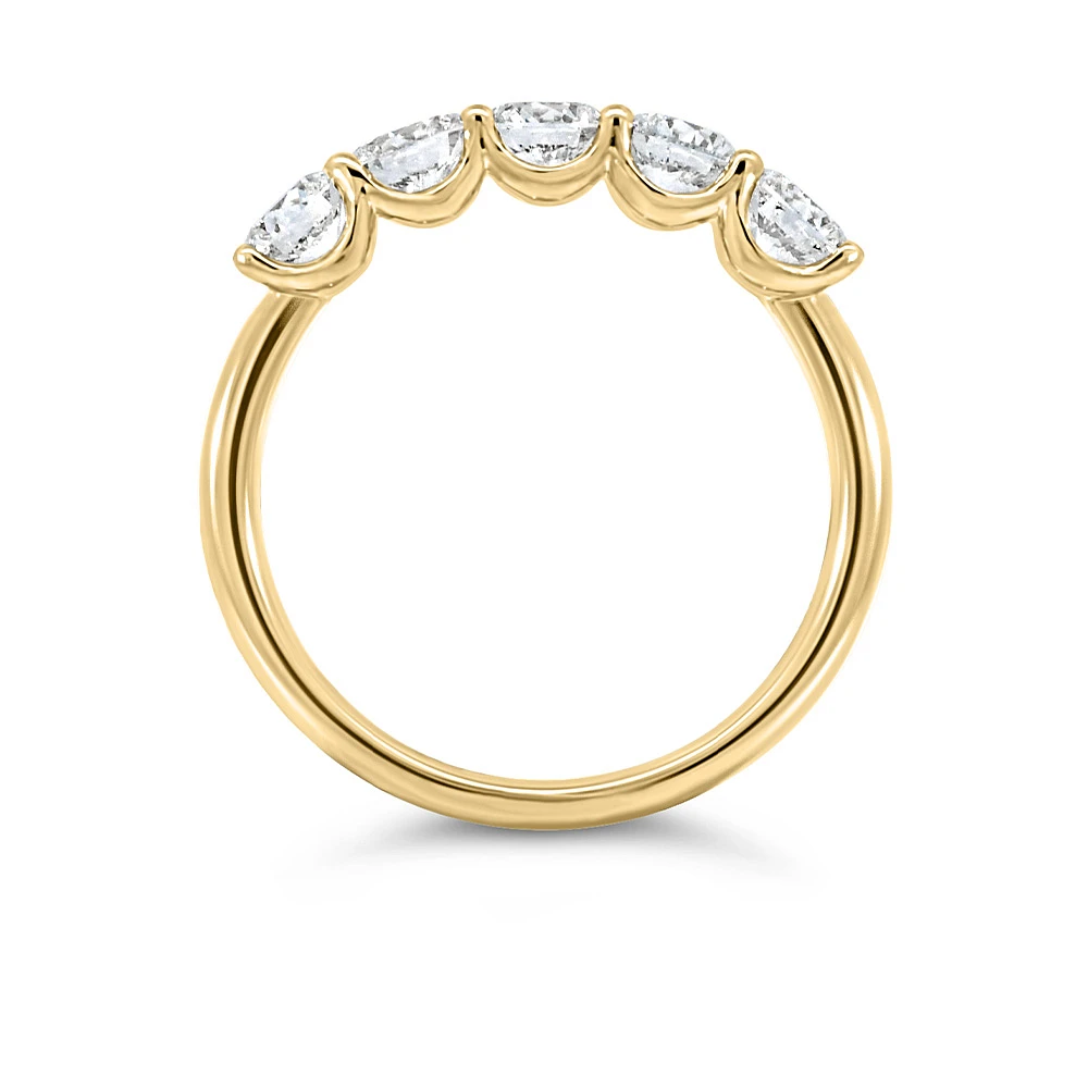 Solara Ring with 1.25 Carat TW of Lab Created Diamonds in 14kt Yellow Gold