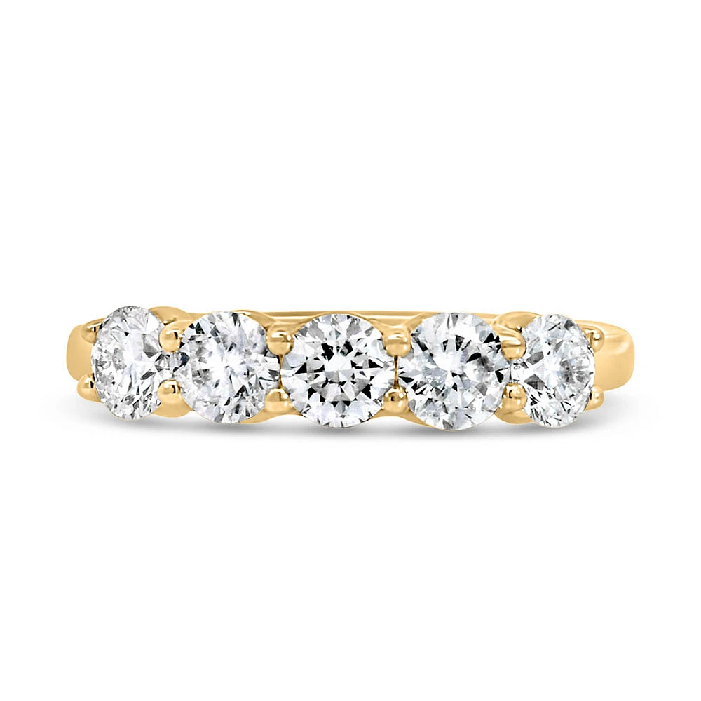 Ring with 1.25 Carat TW of Lab Created Diamonds 14kt Yellow Gold