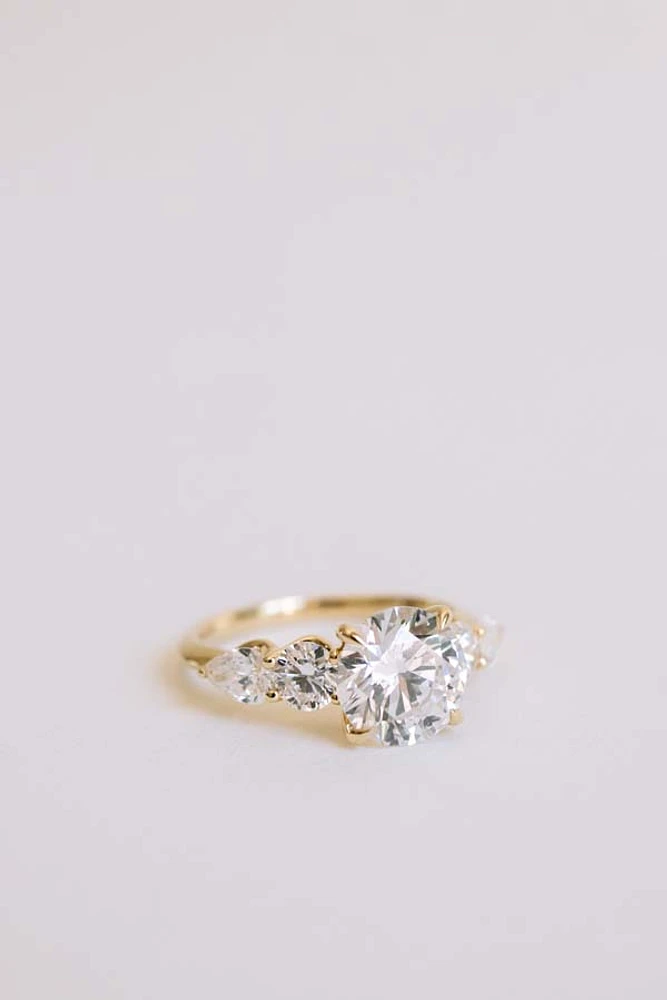 Engagement Ring with 3.00 Carat TW of Lab Created Diamonds in 14kt Yellow Gold