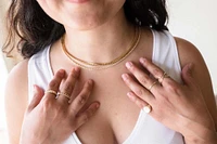 Stackable Open Link Ring in 10kt Gold